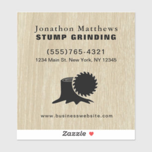 Tree Saw Stump Grinding Removal Business