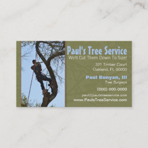 Tree Service Business Card