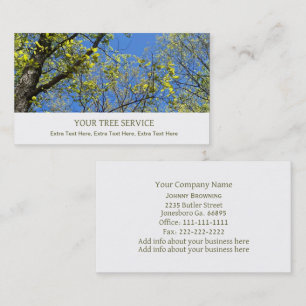 Tree Service Business Card