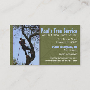 Tree Service Business Card