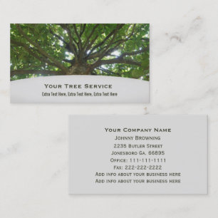 Tree Service Business Card
