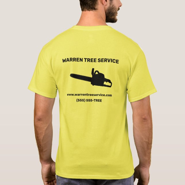 Tree Service Company T-Shirt (Back)