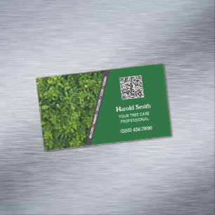 Tree Service Custom QR Magnetic Business Card