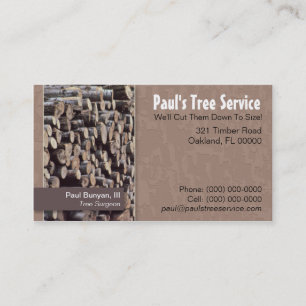 Tree Service/Firewood Business Card