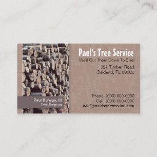 Tree Service/Firewood Business Card