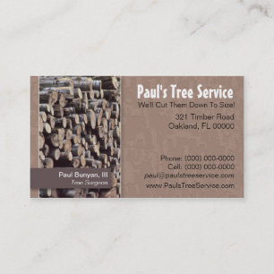 Tree Service/Firewood Business Card