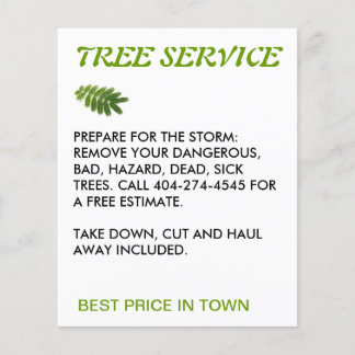 tree service flyer