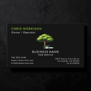 Tree Services Arborist  Business Card
