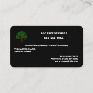 Tree Services Business Card