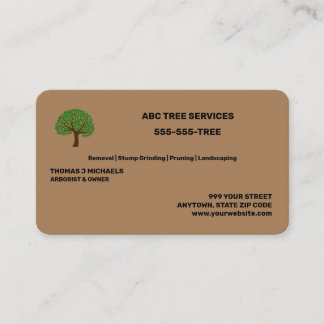 Tree Services Business Card