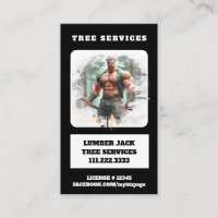 *~* Tree Services Lumber Jack Tree Man QR 
