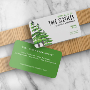 Tree Services Standard, 3.5" x 2.0" Business Card