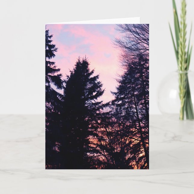 Tree Shadows Forest Hues Card (Front)