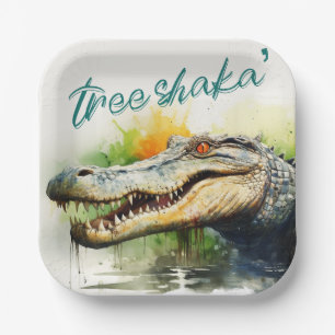 Tree Shaka' Paper Plate