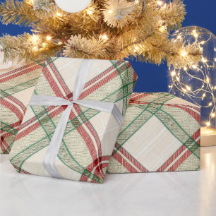 Tree-Side Tartan Wrapping Paper