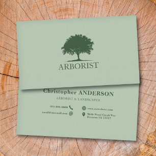 Tree Silhouette - Arborist Business Card