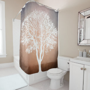 Tree silhouette Design 204 Shower Curtain