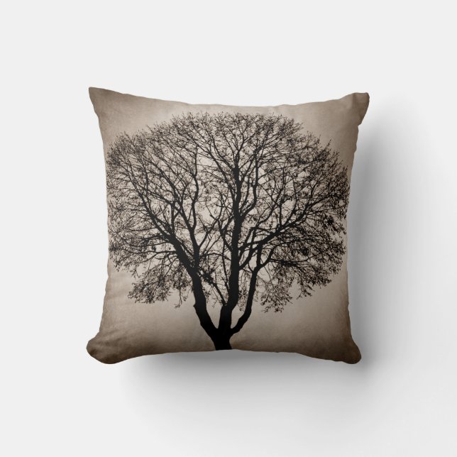 Tree Silhouette Design 205 Cushion (Front)