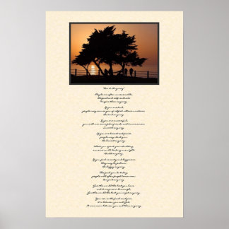 Tree Silhouette Do It Anyway Poster
