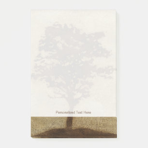 Tree Silhouette on Bronze Background Post-it Notes