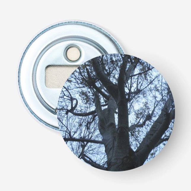 Tree Silhouette Photograph Bottle Opener (Front)
