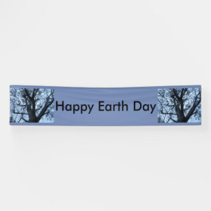Tree Silhouette Photograph Personalised Banner