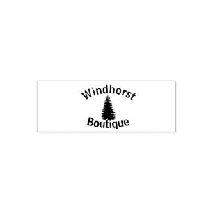 Tree silhouette  self-inking stamp