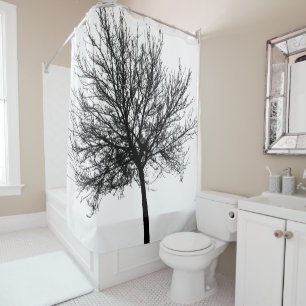 Tree Silhouette Shower Curtain
