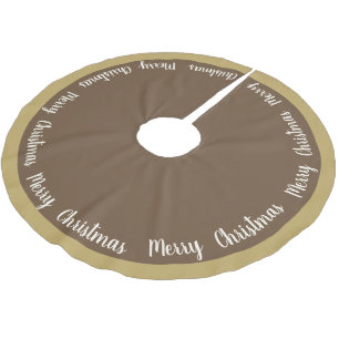 Tree Skirt-Merry Christmas Brushed Polyester Tree Skirt