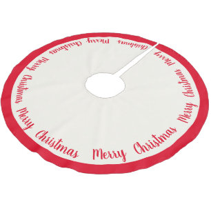Tree Skirt-Merry Christmas Brushed Polyester Tree Skirt
