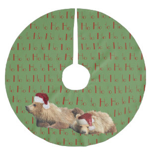 Tree Skirt w/ grizzly bear cubs