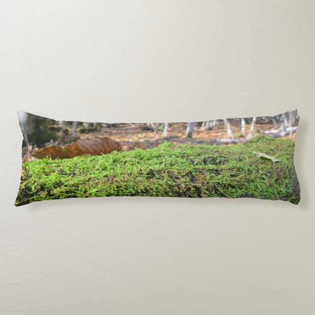 Tree Slumbers in Autumn Moss - Personalized Body Cushion (Front)