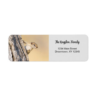 Tree squirrel funny personalised Return Address
