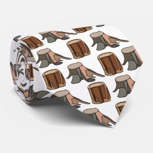 Tree Stump Arborist Tree Surgeon Tie