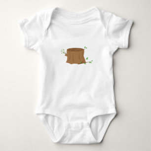 Tree Stump Baby Bodysuit