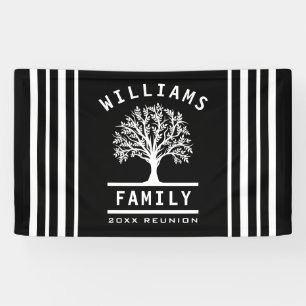 Tree Summer Vacation Road Trip Family Reunion Banner