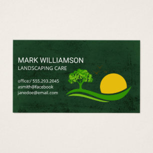 Tree Sun Landscape Logo