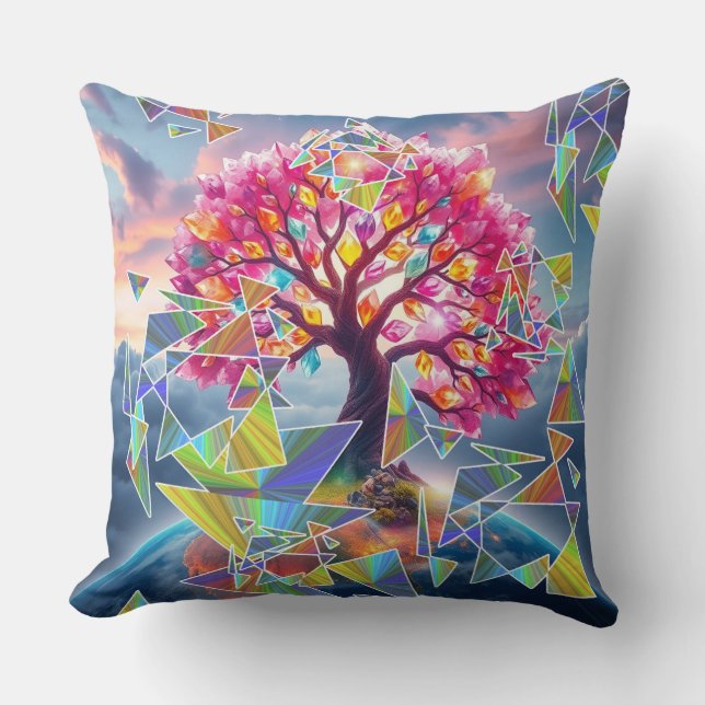 Tree Sunrise Cushion (Front)