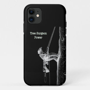 Tree Surgeon Arborist at work present Chainsaw Cas Case-Mate iPhone Case