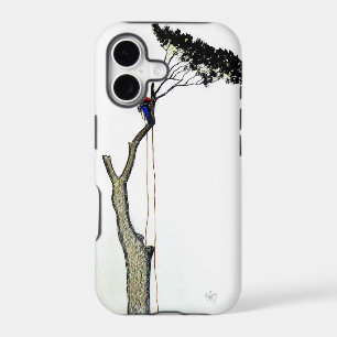 Tree Surgeon Arborist at work present Chainsaw Gif