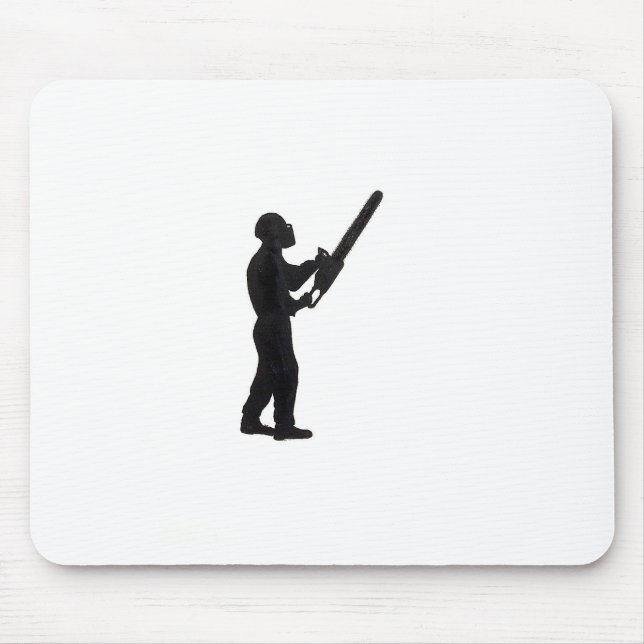 Tree Surgeon Arborist at work present Mouse Pad (Front)