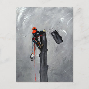 Tree Surgeon Arborist christmas present Birthday Holiday Postcard