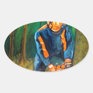 Tree Surgeon Arborist christmas present Birthday Oval Sticker