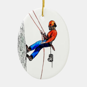 Tree Surgeon Arborist Forester Ceramic Tree Decoration