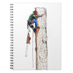 Tree Surgeon Arborist Spiral Notebook