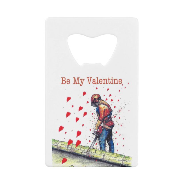 Tree surgeon Arborist Valentine Card (Front)