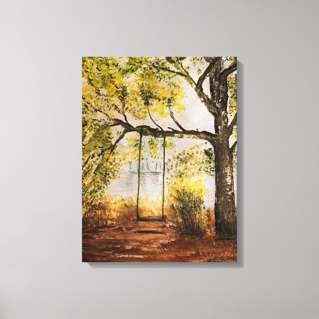 Tree Swing Canvas Print (Front)