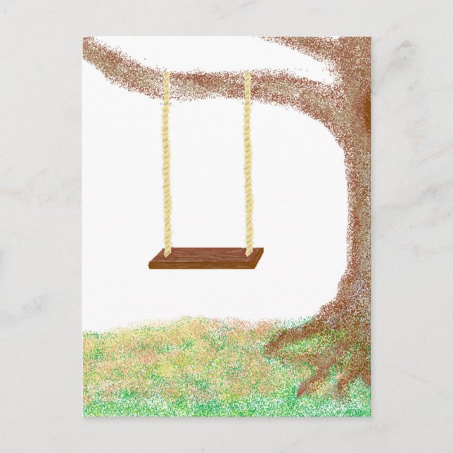 Tree Swing Memories Postcard (Front)