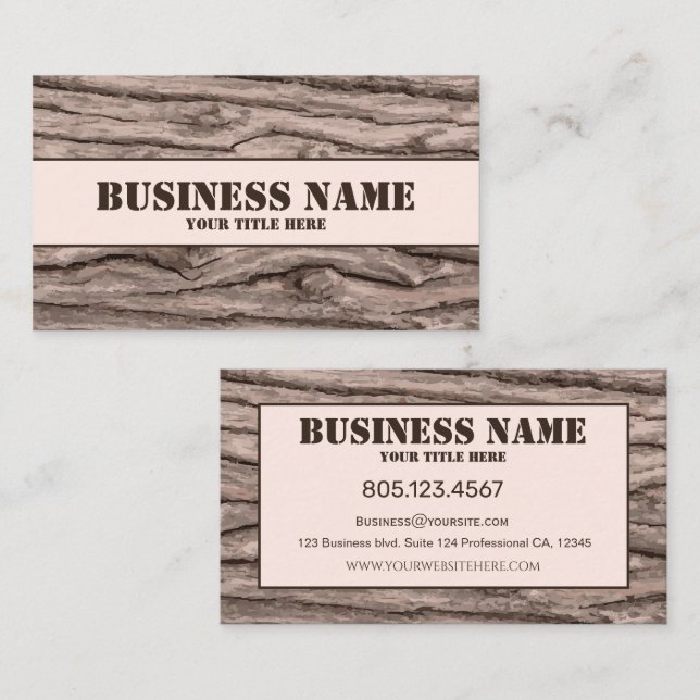Tree Texture Business Card (Front/Back)