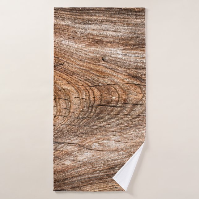 Tree texture rough solid wood bath towel (Bath Towel)